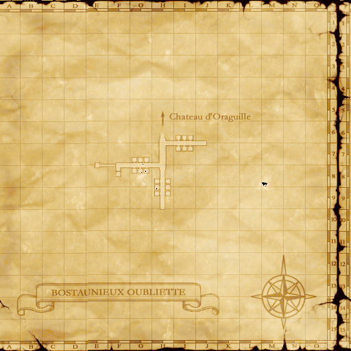 Map of Bostaunieux Oubliette