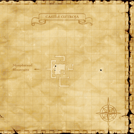 Map of Castle Oztroja