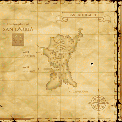 Map of East Ronfaure
