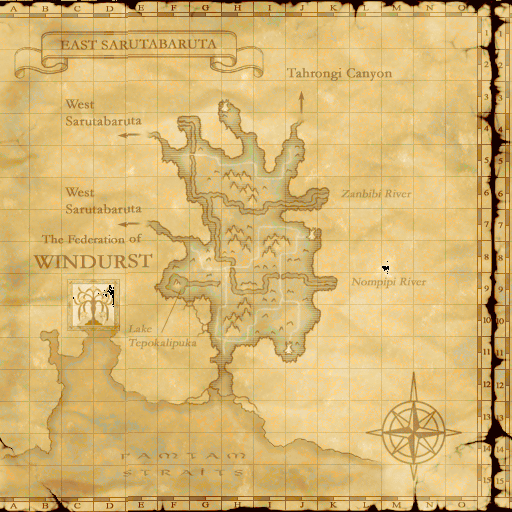 Map of East Sarutabaruta