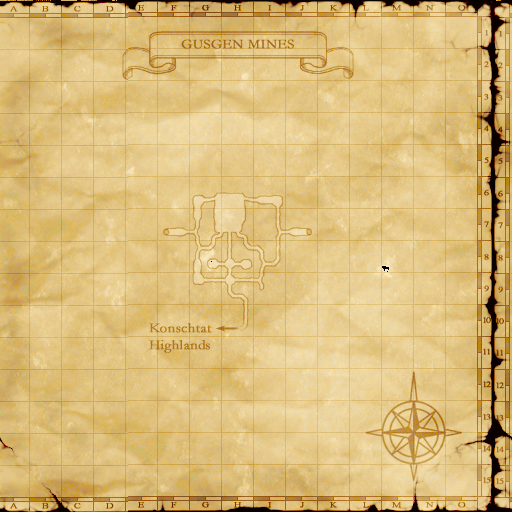 Map of Gusgen Mines