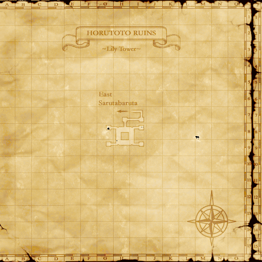 Map of Inner Horutoto Ruins