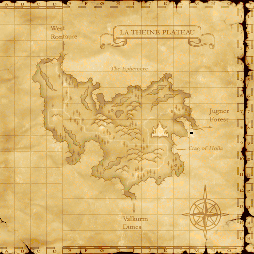 Map of La Theine Plateau