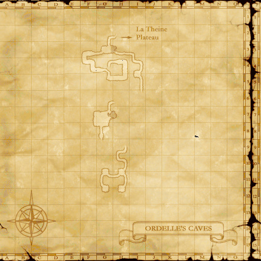 Map of Ordelles Caves