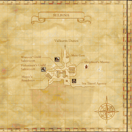 Map of Selbina