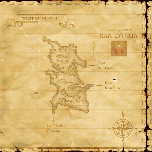 Map of West Ronfaure