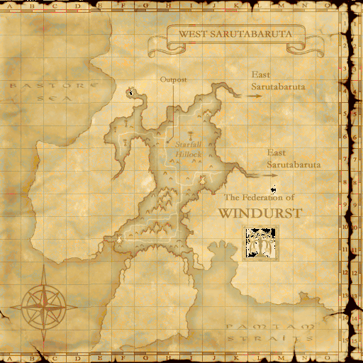 Map of West Sarutabaruta